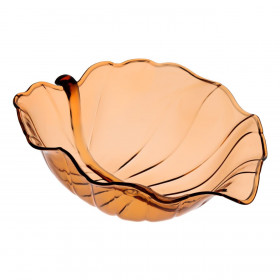 Μπολ Σερβιρίσματος Πλαστικό Διάφανο Σχήμα &quotΦύλλο&quot 27x32x11 cm