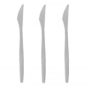 Μαχαίρια Φαγητού Ανοξείδωτο Ατσάλι Γυαλιστερά Slim 22.5cm - 3 τμχ. 
