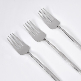 Πιρούνια Φαγητού Μεγάλα Ανοξείδωτο Ατσάλι Γυαλιστερά Slim 21cm - 3 τμχ. 