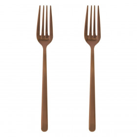 Πιρούνια Μεγάλα Copper Ανοξείδωτο Ατσάλι 20.5 cm - 2 τμχ.