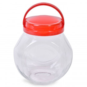 Βαζάκι Γυάλινο Πλαστικό Καπάκι 2 Lt.