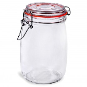 Βαζάκι με Ασφάλεια Γυάλινο 1 lt