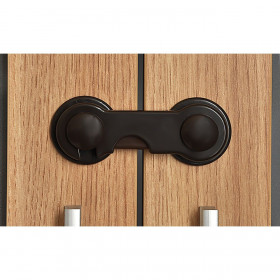 Άγκιστρα Ασφάλισης Ντουλαπιών Μαύρα 97.5x37.5 mm Honey Baby - 2 τμχ.