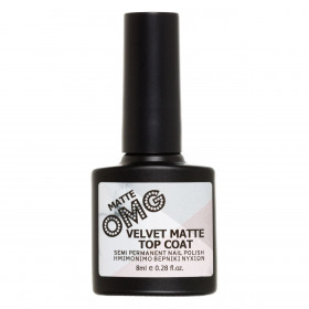 Ημιμόνιμο Βερνίκι Top Velvet Ματ - 8 ml