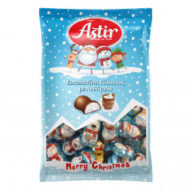 Χριστουγεννιάτικα Σοκολατάκια Γάλακτος με Ανθόγαλα Άγιος Βασίλης 90g - Astir