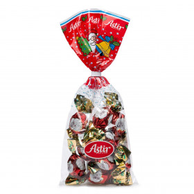 Χριστουγεννιάτικα Σοκολατάκια Γάλακτος με Πραλίνα &amp Δημητριακά 135g - Astir