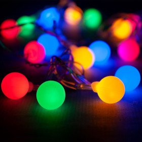20 Χριστουγεννιάτικα Διακοσμητικά Λαμπάκια LED Μπαταρίας - Πολύχρωμο 20 Χριστουγεννιάτικα Διακοσμητικά Λαμπάκια LED Μπαταρίας - Πολύχρωμο
