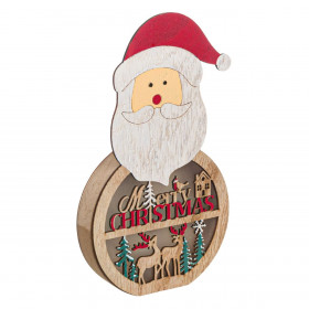 Χριστουγεννιάτικο Διακοσμητικό Άγιος Βασίλης με LED 22cm