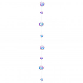 Χριστουγεννιάτικο Διακοσμητικό Κρεμαστό Μπάλες Ιριδίζουσες Παγιέτες 100 cm