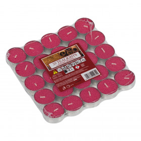 Κεριά Ρεσώ Αρωματικά Kόκκινα Kανέλα 3x2cm - 25 τμχ.