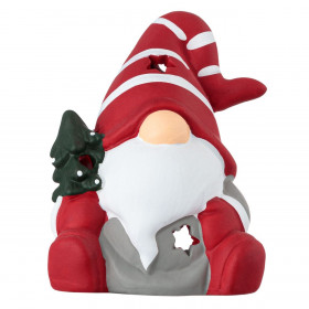 Χριστουγεννιάτικο Κεραμικό Άγιος Βασίλης Gnome Καθιστός με Δέντρο για Ρεσώ 9x7x11cm Χριστουγεννιάτικο Κεραμικό Άγιος Βασίλης Gnome Καθιστός με Δέντρο για Ρεσώ 9x7x11cm