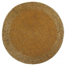 Χριστουγεννιάτικο Σουπλά Χρυσές Χάντρες 30cm Χριστουγεννιάτικο Σουπλά Χρυσές Χάντρες 30cm