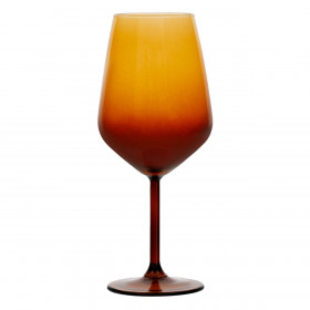 Ποτήρι Κρασιού με Πόδι Γυάλινο &quotAmber&quot 470ml