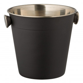 Δοχείο Πάγου Μεταλλικό Μαύρο Ματ 12.5x12 cm