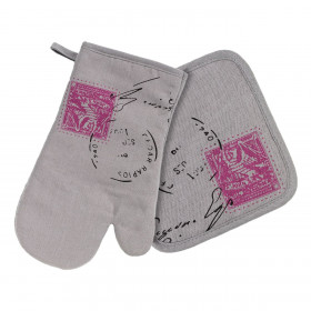 Γάντι &amp Πιάστρα Γκρι - 2 τμχ.