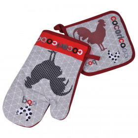 Πασχαλινό Γάντι &amp Πιάστρα Κόκορες - 2 τμχ.