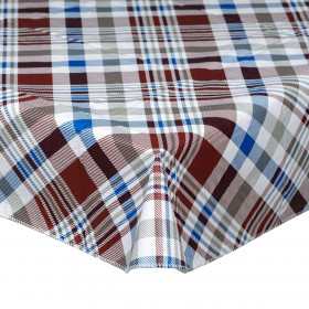 Τραπεζομάντηλο Πλαστικοποιημένο Μπλε Μπορντό Γραμμικό Καρό 170x130cm