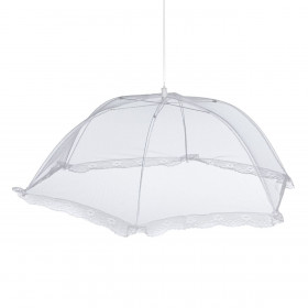 Ομπρέλα Τροφίμων Λευκή Δαντέλα 70x70 cm