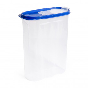 Δοχείο Αποθήκευσης Δημητριακών Μπλε Γκρι Καπάκι 2.4 lt Δοχείο Αποθήκευσης Δημητριακών Μπλε Γκρι Καπάκι 2.4 lt
