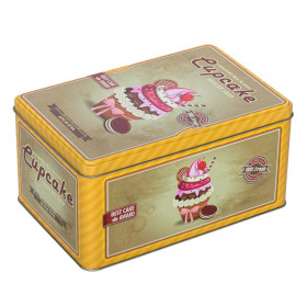 Μπισκοτοθήκη Μεταλλική Cupcake 20x13x10 cm