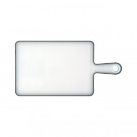 Δίσκος Κοπής Πλαστικός με Λαβή Λευκός Γκρι 27x19 cm