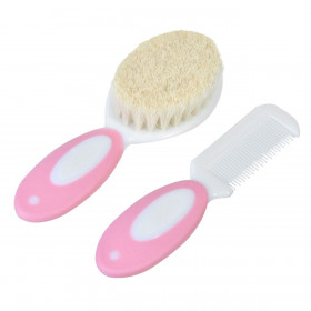 Βρεφικό Σετ Χτένα Βούρτσα Ροζ