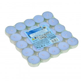 Κεριά Ρεσώ Αρωματικά Γαλάζια Cotton Flowers 3x2 cm - 25 τμχ.