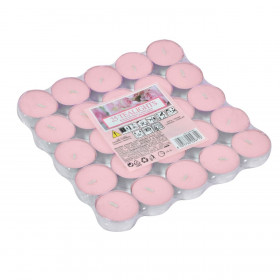 Κεριά Ρεσώ Αρωματικά Ροζ Τριαντάφυλλο 3x2 cm - 25 τμχ. 