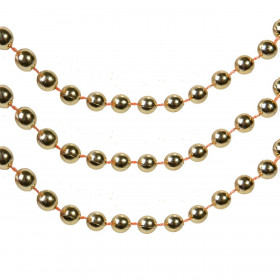 Χριστουγεννιάτικη Γιρλάντα Στολισμού Δέντρου Σαμπανί Πέρλες 8 m