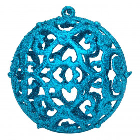 Σετ Χριστουγεννιάτικες Μπάλες Tυρκουάζ Διάτρητες Glitter 6 cm - 6 τμχ. Σετ Χριστουγεννιάτικες Μπάλες Tυρκουάζ Διάτρητες Glitter 6 cm - 6 τμχ.