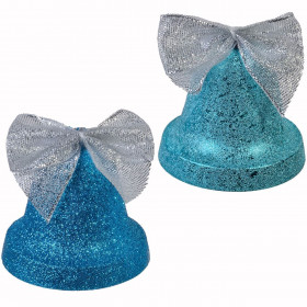 Σετ Χριστουγεννιάτικα Στολίδια Καμπάνες Τυρκουάζ Glitter Σαγρέ Ασημί Φιόγκος 6 cm - 4 τμχ. Σετ Χριστουγεννιάτικα Στολίδια Καμπάνες Τυρκουάζ Glitter Σαγρέ Ασημί Φιόγκος 6 cm - 4 τμχ.