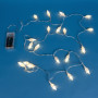 20 Διακοσμητικά Λαμπάκια LED Μπαταρίας Κουκουνάρι 2.20 m - Θερμό Λευκό