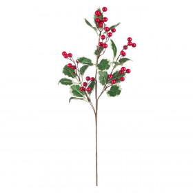 Χριστουγεννιάτικο Διακοσμητικό Κλαδί Γκι Κόκκινα Berries 73 cm