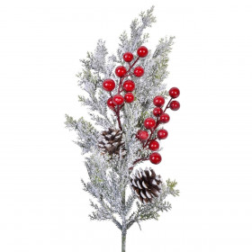 Χριστουγεννιάτικο Διακοσμητικό Κλαδί Ελάτου 50 cm