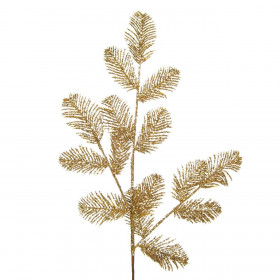 Χριστουγεννιάτικο Διακοσμητικό Κλαδί Έλατο Σαμπανί Glitter 88 cm