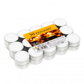 Κεριά Ρεσώ Λευκά 3x2cm - 30 τμχ.