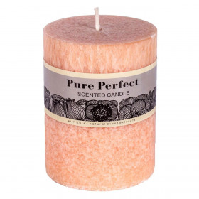 Κερί Κολώνα Aρωματικό Mπεζ Άμμου Λουλούδια 6.4x8cm Κερί Κολώνα Aρωματικό Mπεζ Άμμου Λουλούδια 6.4x8cm