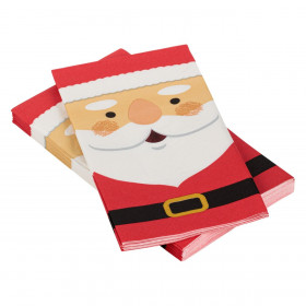 Χαρτοπετσέτες Χριστουγεννιάτικες Κόκκινες Άγιος Βασίλης 33x40cm - 16 τμχ.