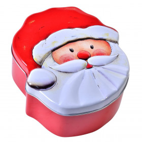 Χριστουγεννιάτικο Μεταλλικό Κουτί Άγιος Βασίλης 14.7x17.7x6.5cm