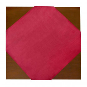 Χριστουγεννιάτικο Διακοσμητικό Τραπεζομάντηλο Καρέ Μπορντό 80x80cm