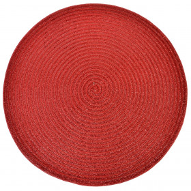 Χριστουγεννιάτικο Σουπλά Στρογγυλό Κόκκινο 35cm Χριστουγεννιάτικο Σουπλά Στρογγυλό Κόκκινο 35cm