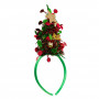 Χριστουγεννιάτικη Στέκα Δέντρο Πράσινα Κόκκινα Μπάλες Tinsel