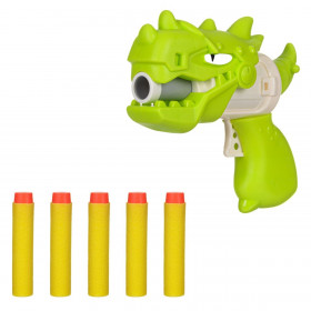 Πιστόλι Shooter Δεινόσαυρος Πράσινος &amp 5 Βελάκια