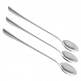 Κουτάλια Μακριά Ανοξείδωτο Ατσάλι 21 cm - 3 τμχ.