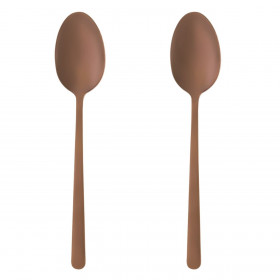 Κουτάλια Μικρά Copper Ανοξείδωτο Ατσάλι 14 cm - 2 τμχ.