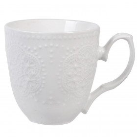 Κούπα New Bone Λευκή Κέντημα 350 ml