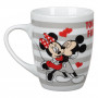 Κούπα Πορσελάνη Οβάλ Minnie Mickey Γκρι Ρίγες 350 ml