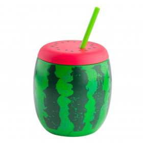 Ποτήρι Βαρελάκι Καρπούζι με Καλαμάκι 1 lt