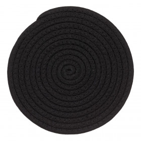 Σουπλά Σκευών Μαύρο Πλεκτό Σπείρα 21 cm