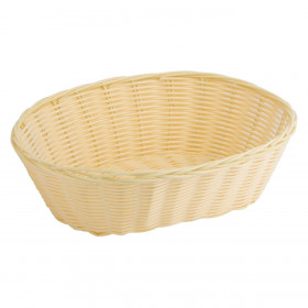 Διακοσμητικό Καλαθάκι Κουζίνας Οβάλ Φυσικό Χρώμα Πλεκτό 29x22x9cm
